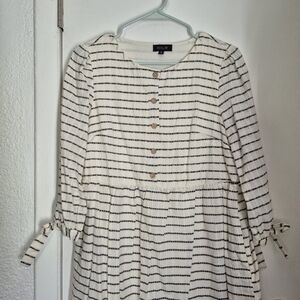 Roolee Striped Midi Dress